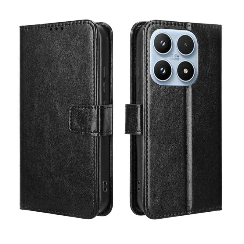 Etui Folio Do Xiaomi 17 Błyszcząca Sztuczna Skóra