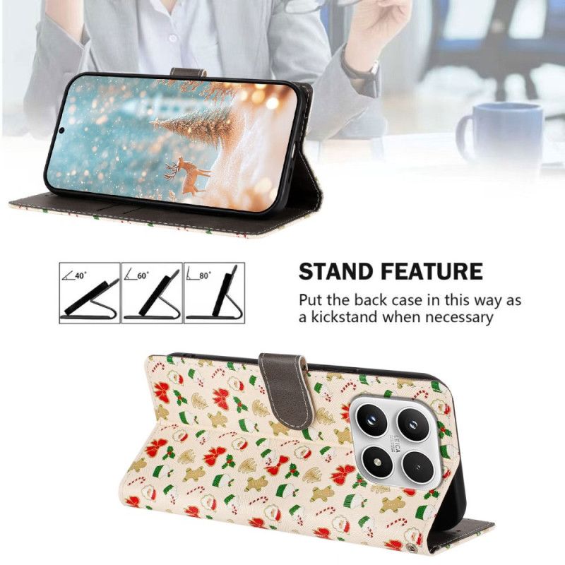 Etui Folio Do Xiaomi 17 Boże Narodzenie
