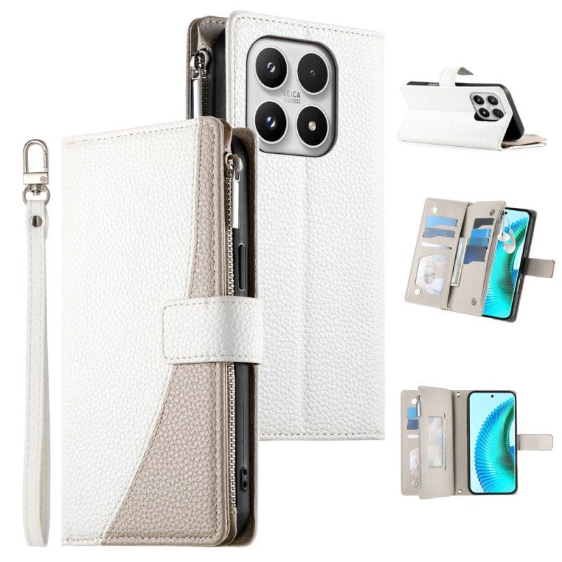 Etui Folio Do Xiaomi 17 Dwukolorowy Z Paskami