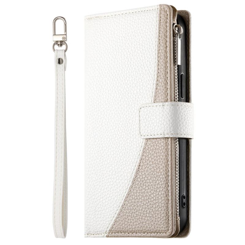 Etui Folio Do Xiaomi 17 Dwukolorowy Z Paskami