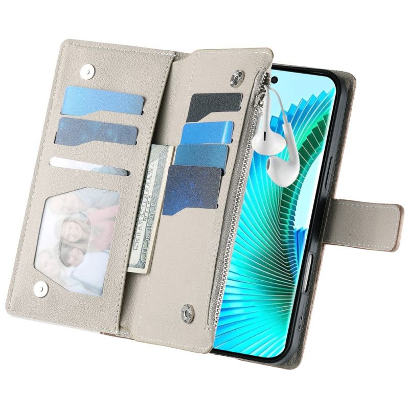 Etui Folio Do Xiaomi 17 Dwukolorowy Z Paskami