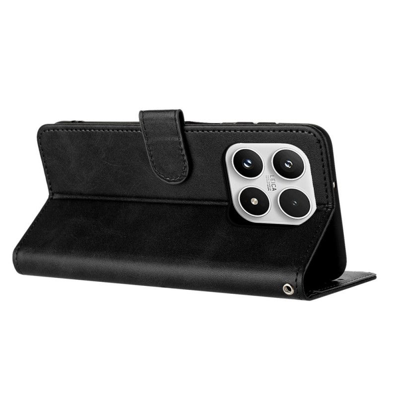 Etui Folio Do Xiaomi 17 Efekt Skóry Ze Smyczką