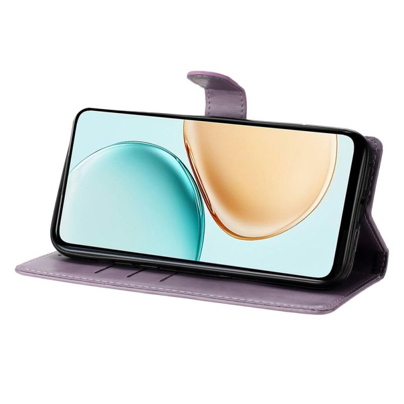 Etui Folio Do Xiaomi 17 Nadruk Kwiatowy