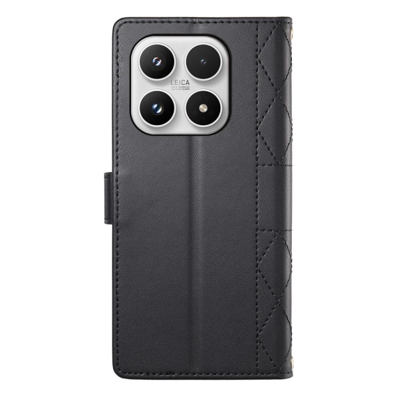 Etui Folio Do Xiaomi 17 Pikowane Z Paskami