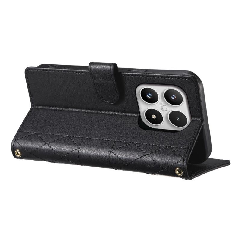 Etui Folio Do Xiaomi 17 Pikowane Z Paskami