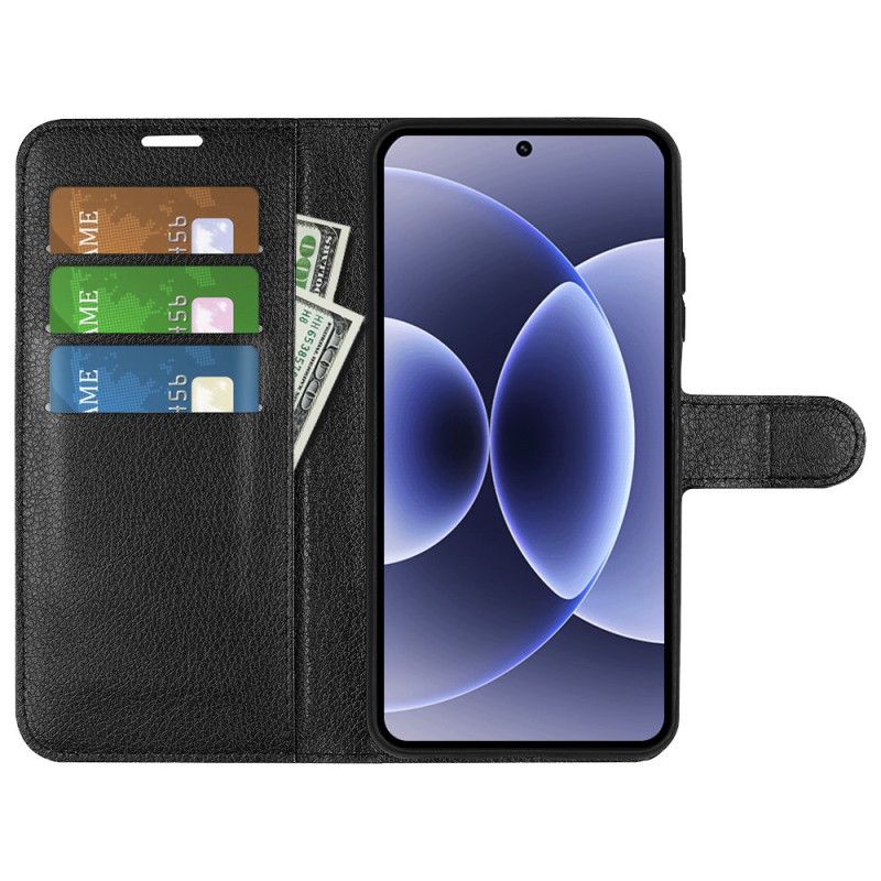 Etui Folio Xiaomi 17 Klasyczna Sztuczna Skóra Liczi