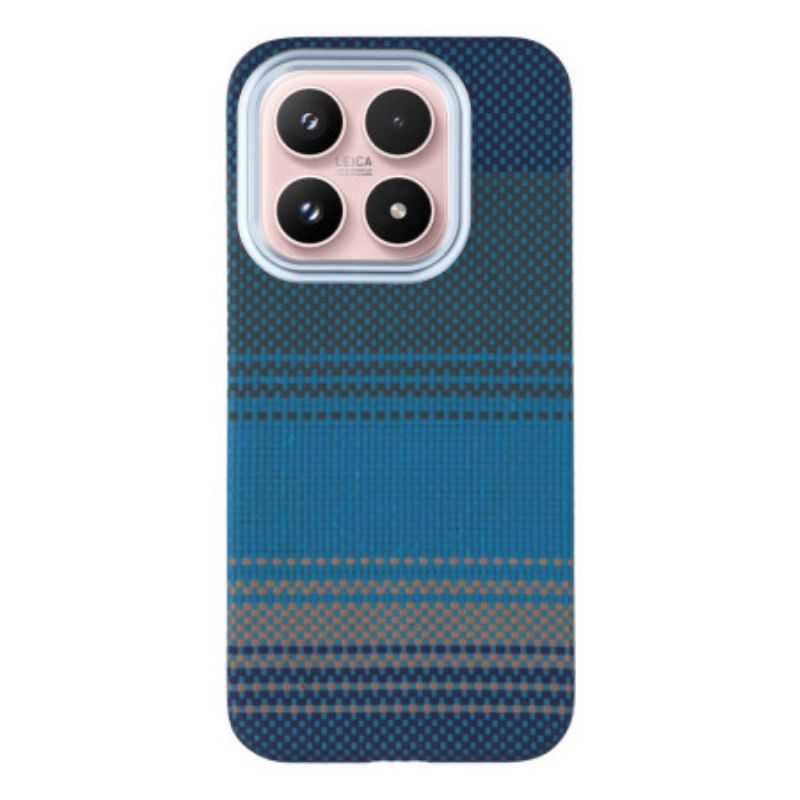 Etui Xiaomi 17 Gradient Z Metalową Ramką Na Obiektyw - Pływający Niebieski