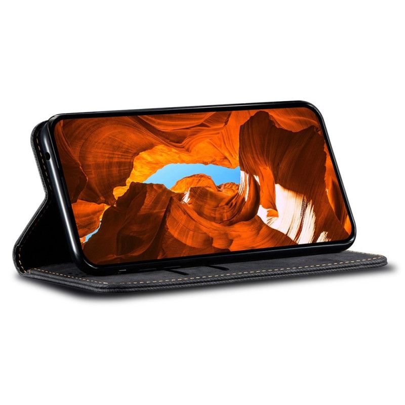 Flip Kotelot Xiaomi 17 Tekstura Dżinsu