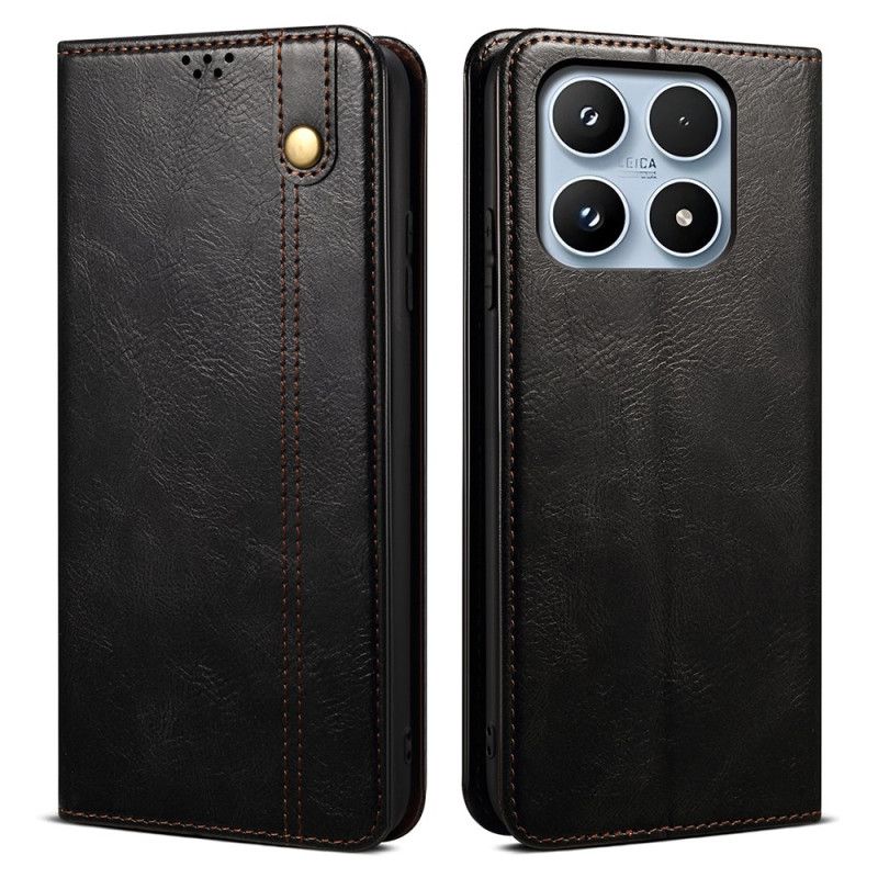 Flip Kotelot Xiaomi 17 Woskowana Imitacja Skóry Etui Ochronne