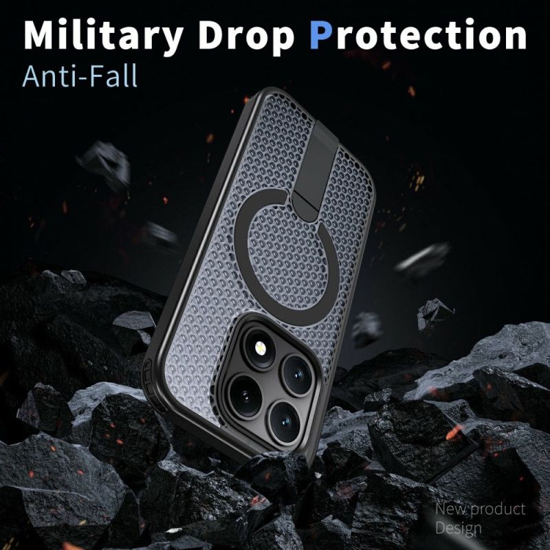 Futerały Xiaomi 17 Etui Na Telefon Tekstura Magnetycznej Siatki Z Podstawką