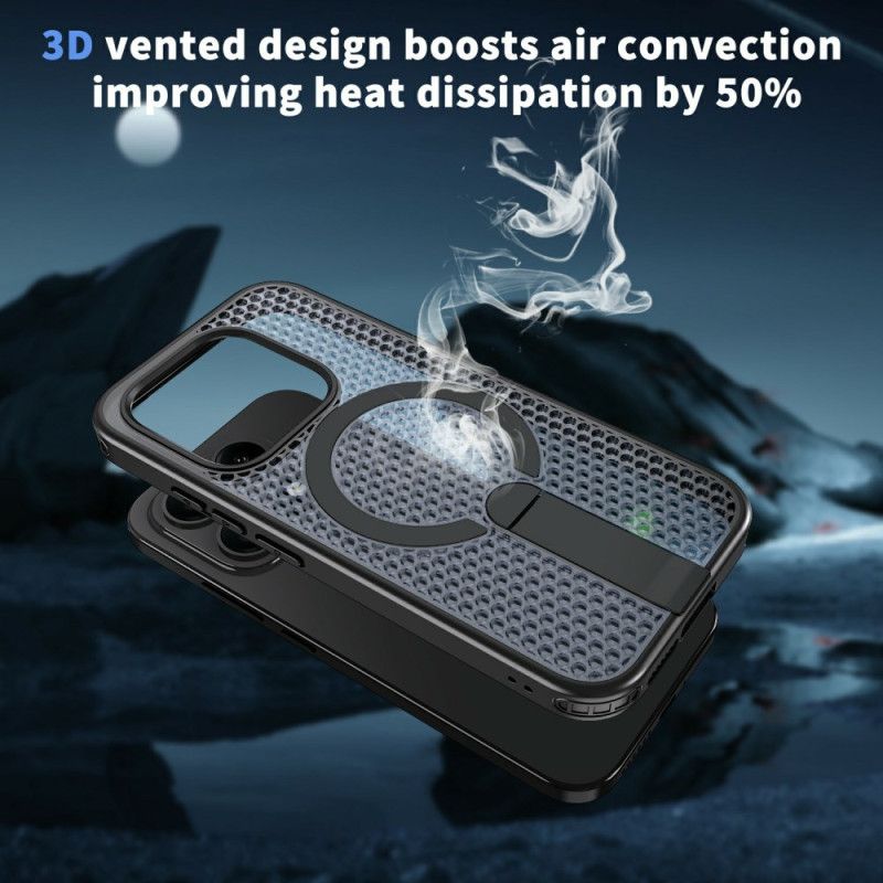 Futerały Xiaomi 17 Etui Na Telefon Tekstura Magnetycznej Siatki Z Podstawką