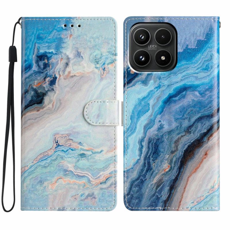 Obudowa Xiaomi 17 Etui Na Telefon Marmur Niebieski