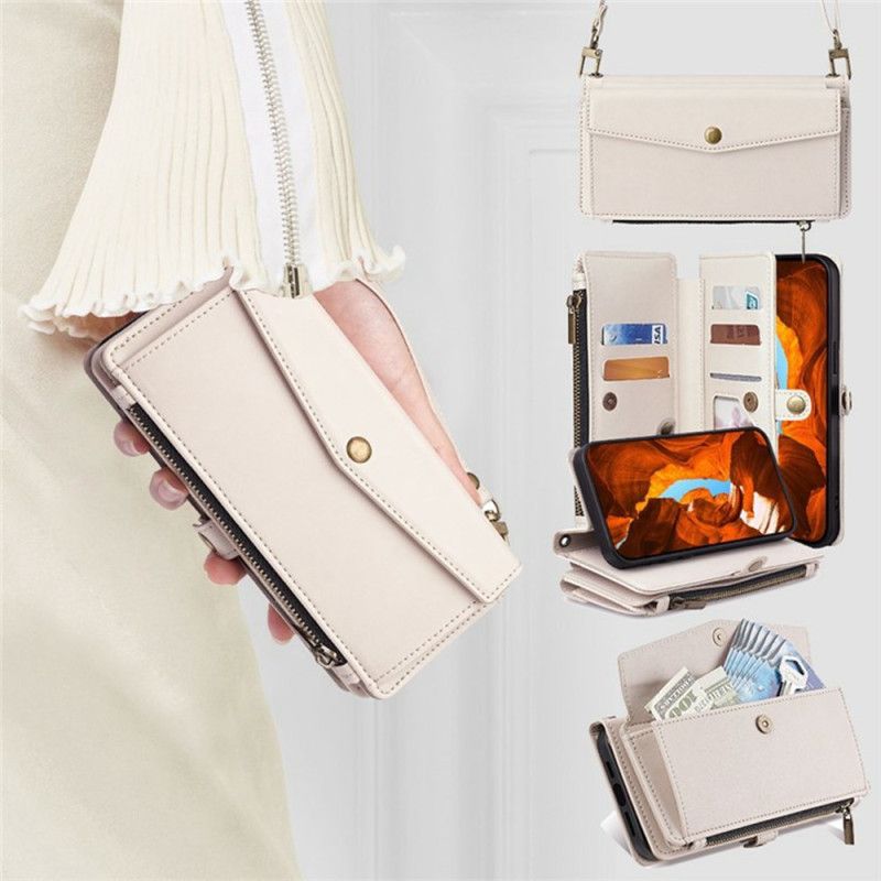 Pokrowce Xiaomi 17 Portfel Z Paskiem Na Ramię I Smyczką