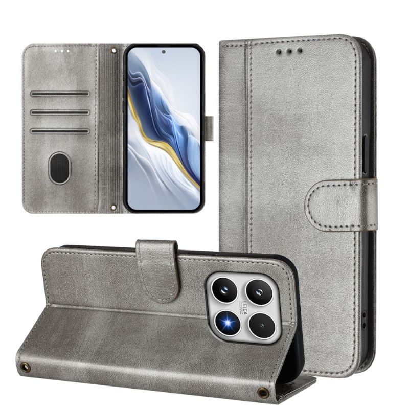 Skórzany Futerał Xiaomi 17 Etui Na Telefon Design Retro