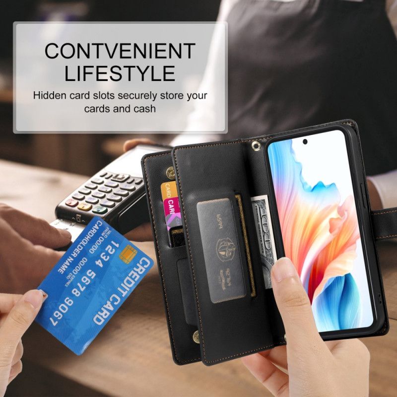 Skórzany Futerał Xiaomi 17 Etui Na Telefon Pełny Portfel