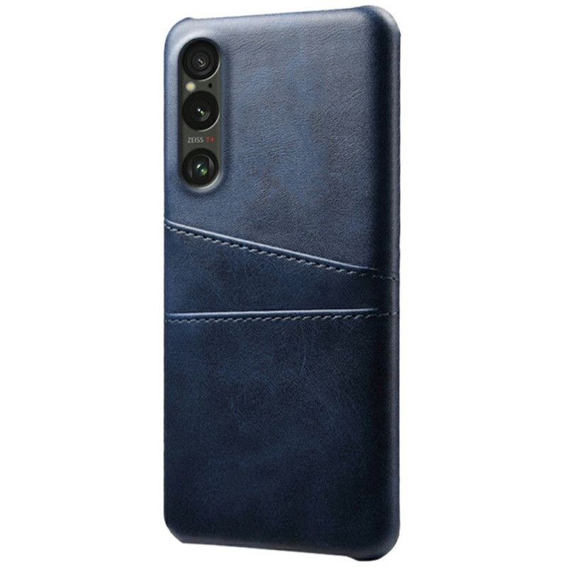 Etui Do Sony Xperia 1 Vii Etui Na Karty Z Efektem Skóry