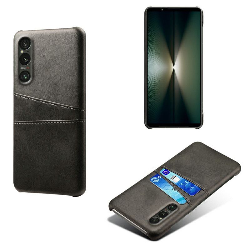 Etui Do Sony Xperia 1 Vii Etui Na Karty Z Efektem Skóry