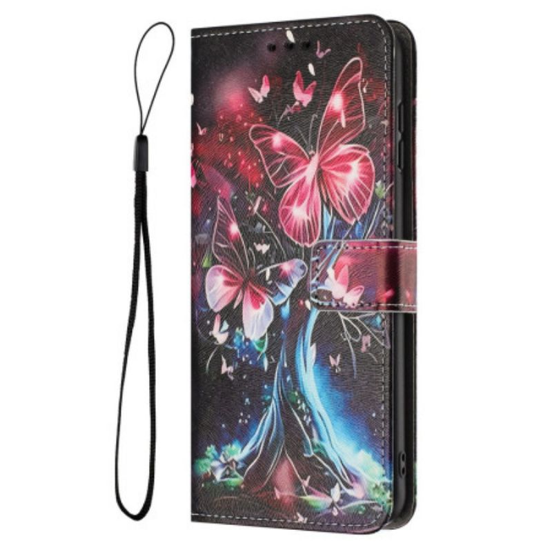 Etui Folio Do Sony Xperia 1 Vii Drzewo Motyli