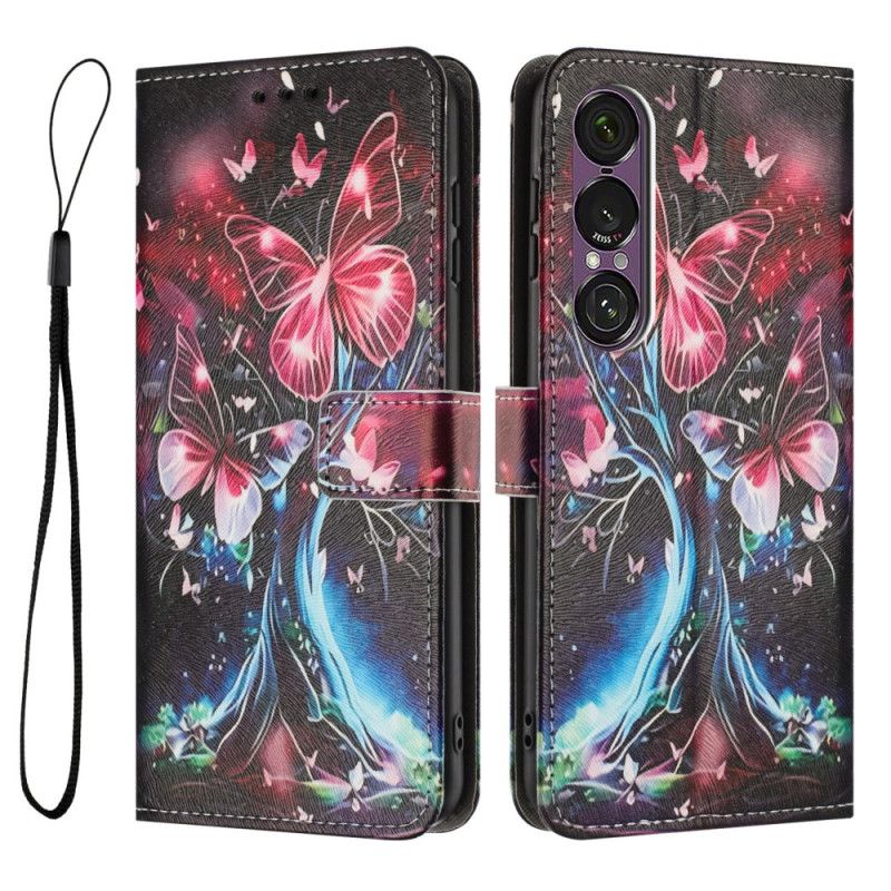 Etui Folio Do Sony Xperia 1 Vii Drzewo Motyli