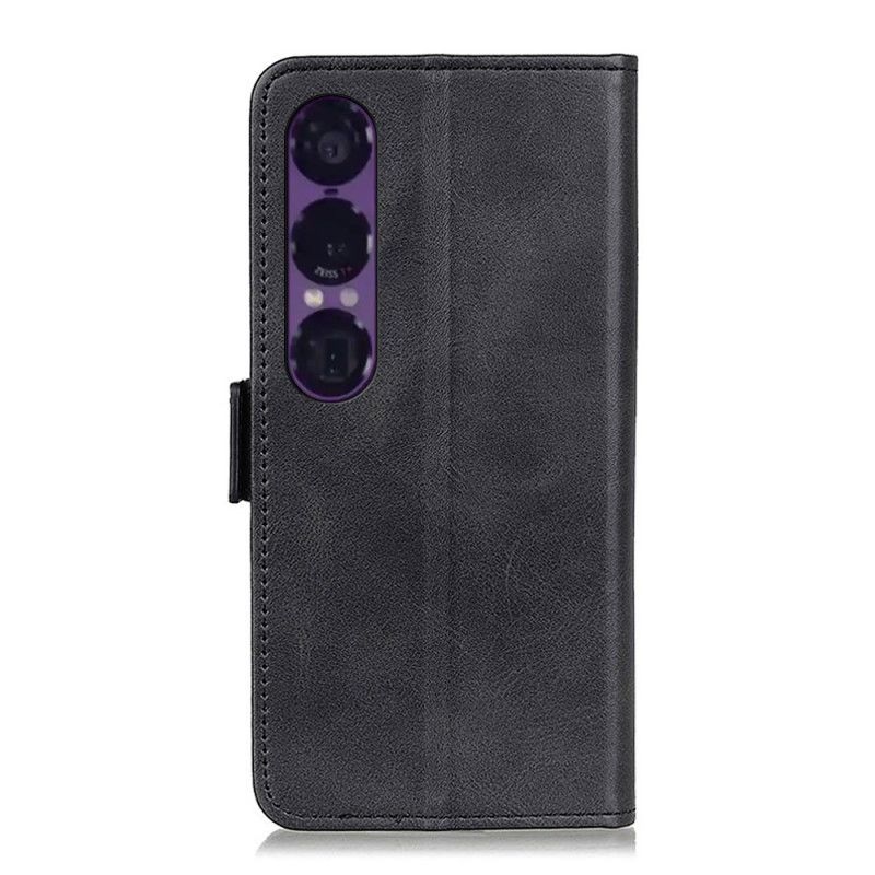 Etui Folio Do Sony Xperia 1 Vii Podwójne Zapięcie