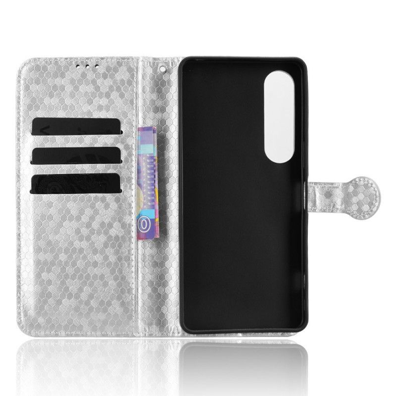 Etui Folio Sony Xperia 1 Vii Błyszcząca Kropki