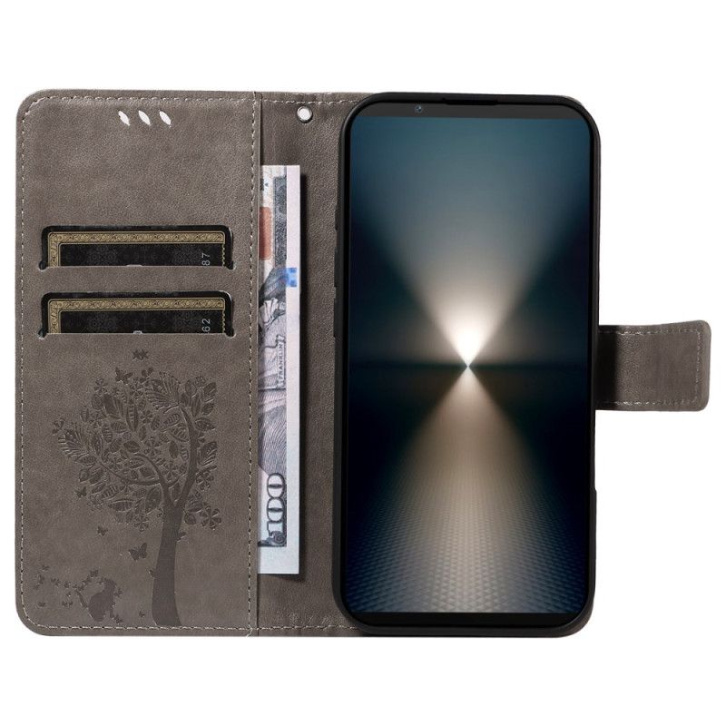 Etui Folio Sony Xperia 1 Vii Drzewko Dla Kota Etui Ochronne