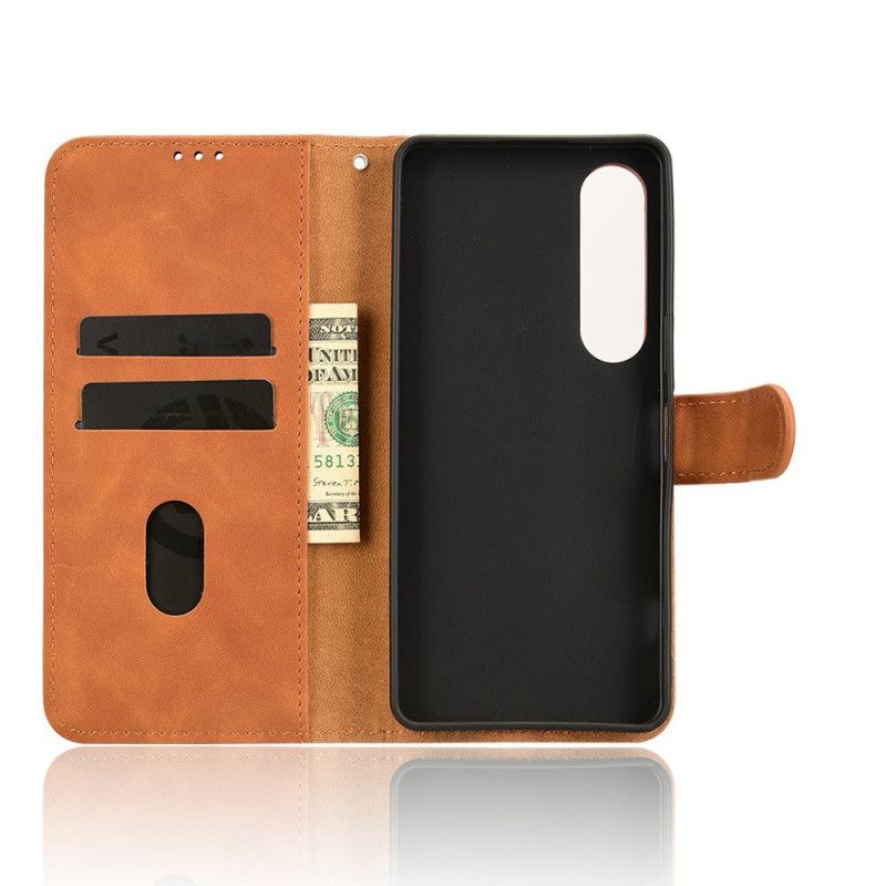 Etui Folio Sony Xperia 1 Vii Efekt Zamszu Etui Ochronne