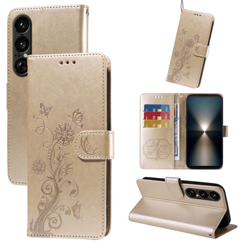 Etui Folio Sony Xperia 1 Vii Floralie Etui Ochronne
