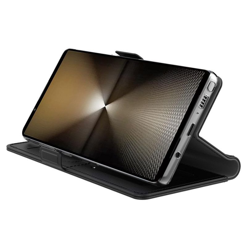 Etui Folio Sony Xperia 1 Vii Lustro I Uchwyt Na Karty Etui Ochronne