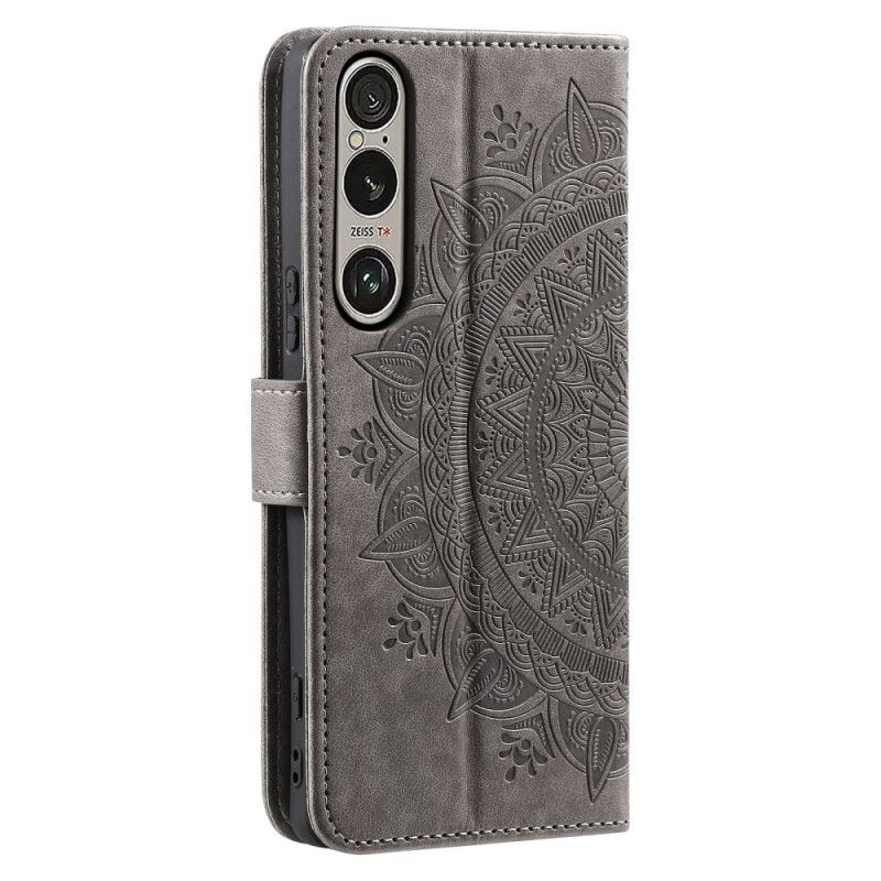 Etui Folio Sony Xperia 1 Vii Mandala Sun Etui Ochronne