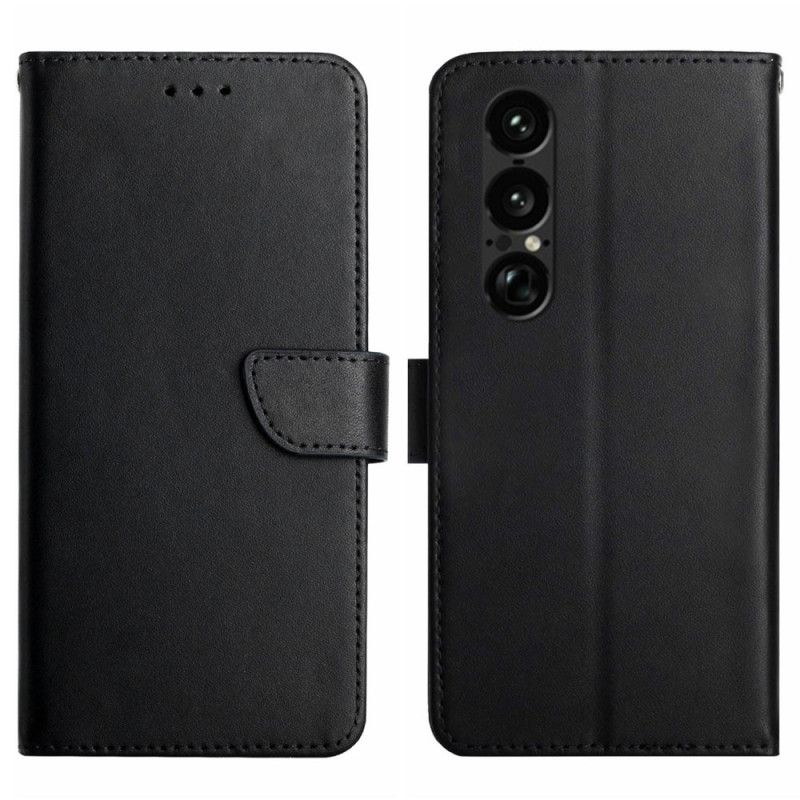 Etui Folio Sony Xperia 1 Vii Skóra Nappa