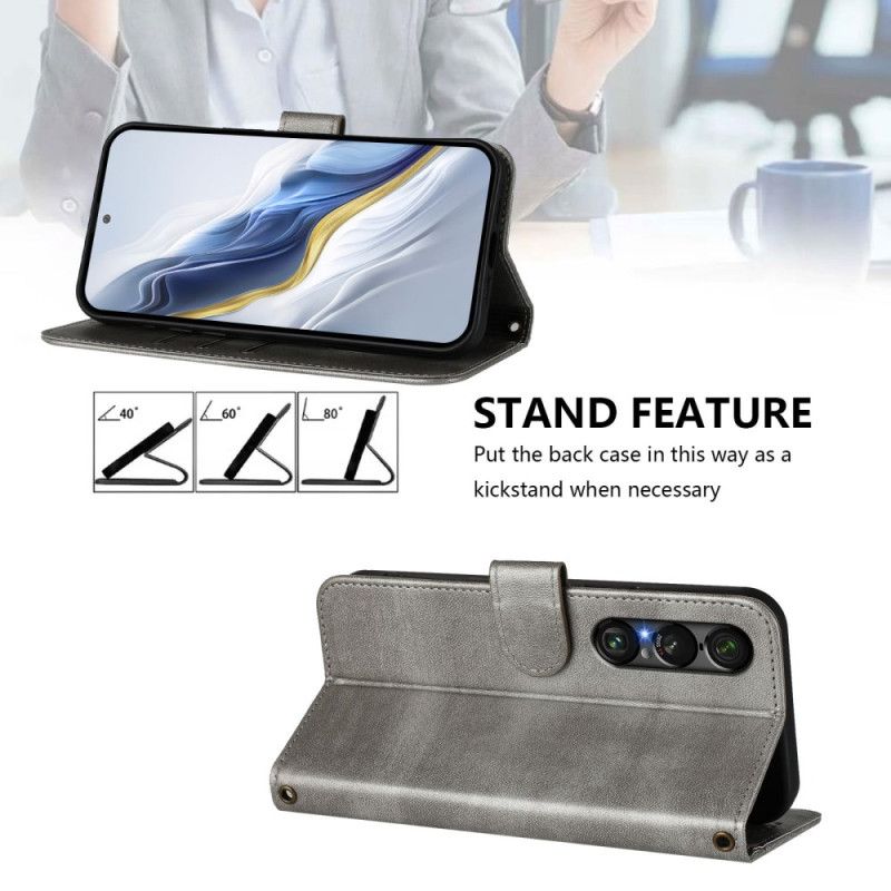 Etui Folio Sony Xperia 1 Vii Styl Retro