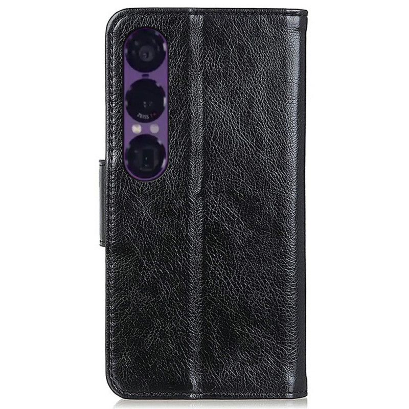 Etui Folio Sony Xperia 1 Vii Tekstura Nappa Etui Ochronne