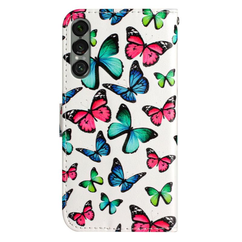 Etui Folio Sony Xperia 1 Vii Wzór Motyla