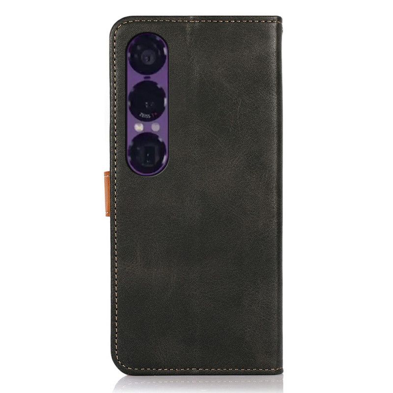 Etui Folio Sony Xperia 1 Vii Złote Zapięcie Khazneh