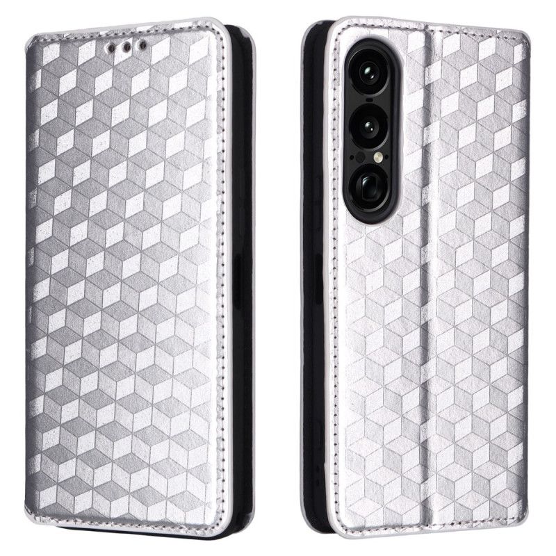 Flip Kotelot Sony Xperia 1 Vii Etui Na Telefon Diamenty 3d