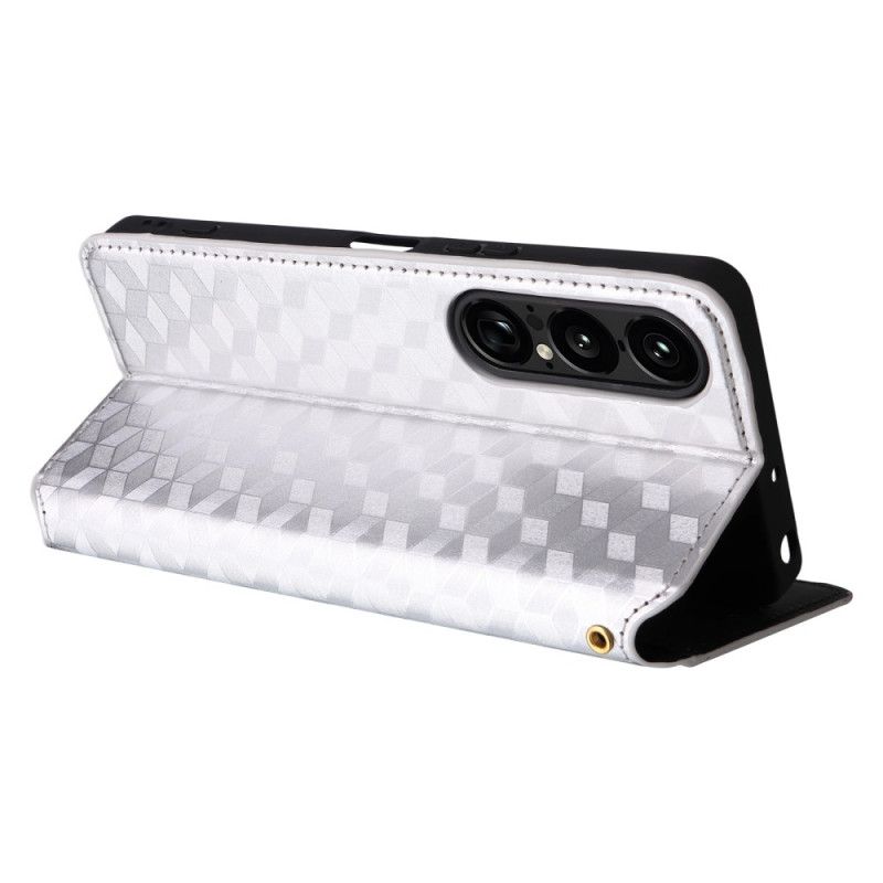Flip Kotelot Sony Xperia 1 Vii Etui Na Telefon Diamenty 3d