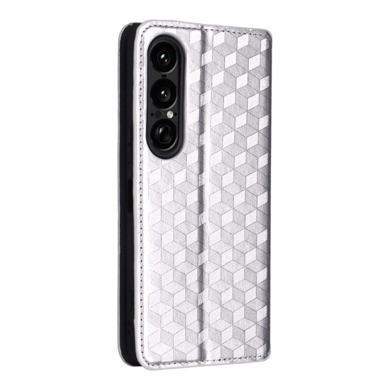 Flip Kotelot Sony Xperia 1 Vii Etui Na Telefon Diamenty 3d
