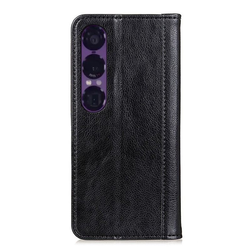 Flip Kotelot Sony Xperia 1 Vii Etui Na Telefon Skóra Dwoinowa