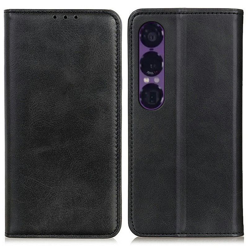 Flip Kotelot Sony Xperia 1 Vii Etui Na Telefon Skóra Dwoinowa Vintage
