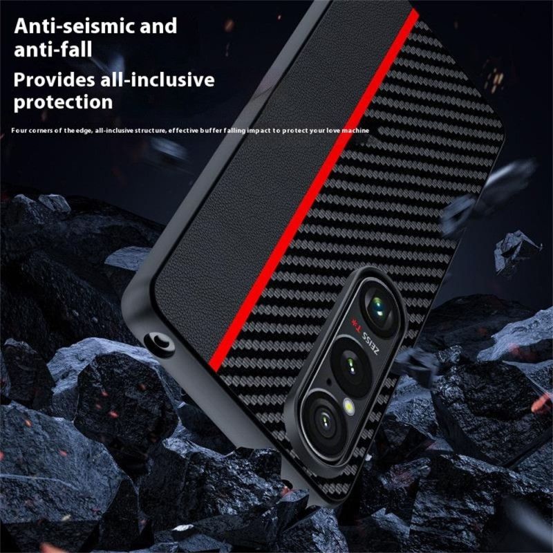 Futerały Sony Xperia 1 Vii Etui Na Telefon Włókno Węglowe