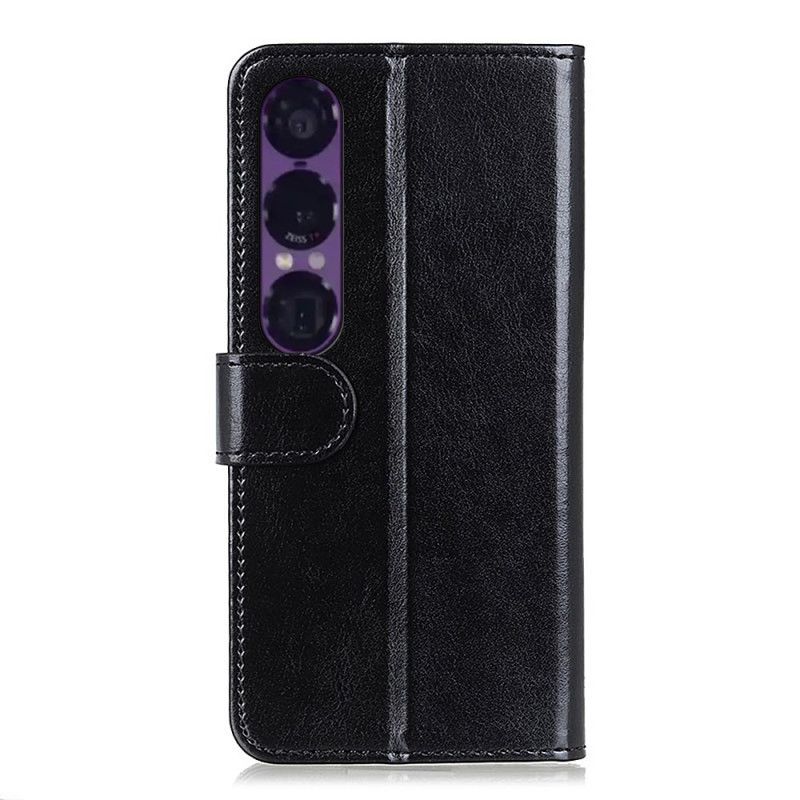 Pokrowce Sony Xperia 1 Vii Lakierowana Skóra Syntetyczna