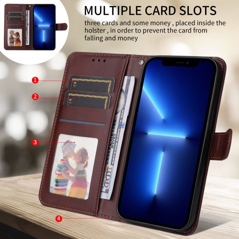 Skórzany Futerał Sony Xperia 1 Vii Etui Na Telefon Gładka Skóra Syntetyczna