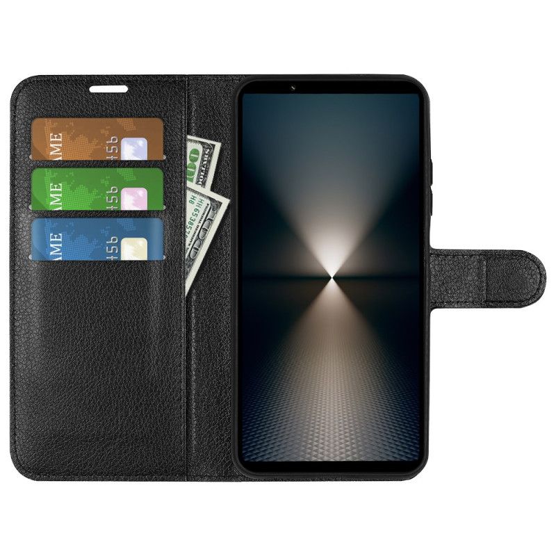 Skórzany Futerał Sony Xperia 1 Vii Etui Na Telefon Klasyczna Sztuczna Skóra