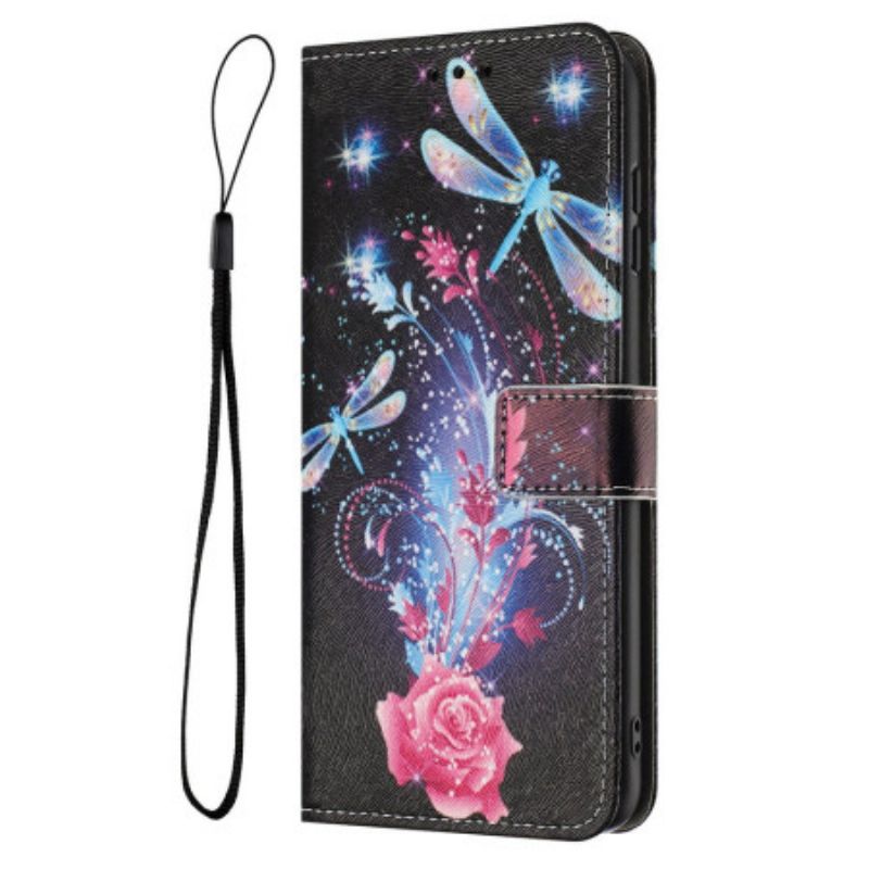 Skórzany Futerał Sony Xperia 1 Vii Etui Na Telefon Ważki