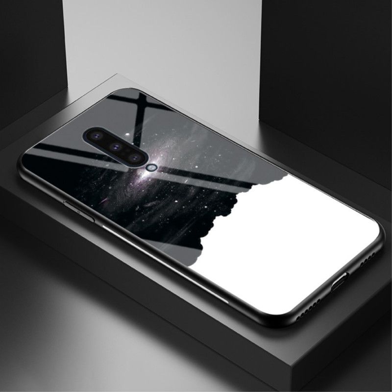 Etui OnePlus 8 Turkusowy Szary Piękne Szkło Hartowane Etui Ochronne
