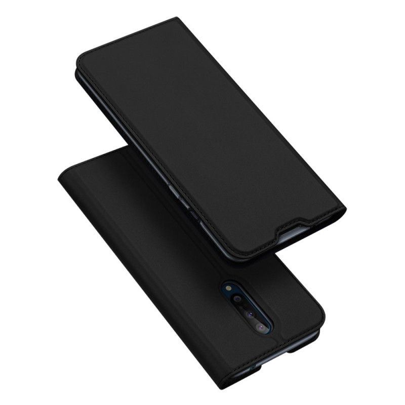 Flip Kotelot OnePlus 8 Ciemnoniebieski Skóra Pro Dux Ducis