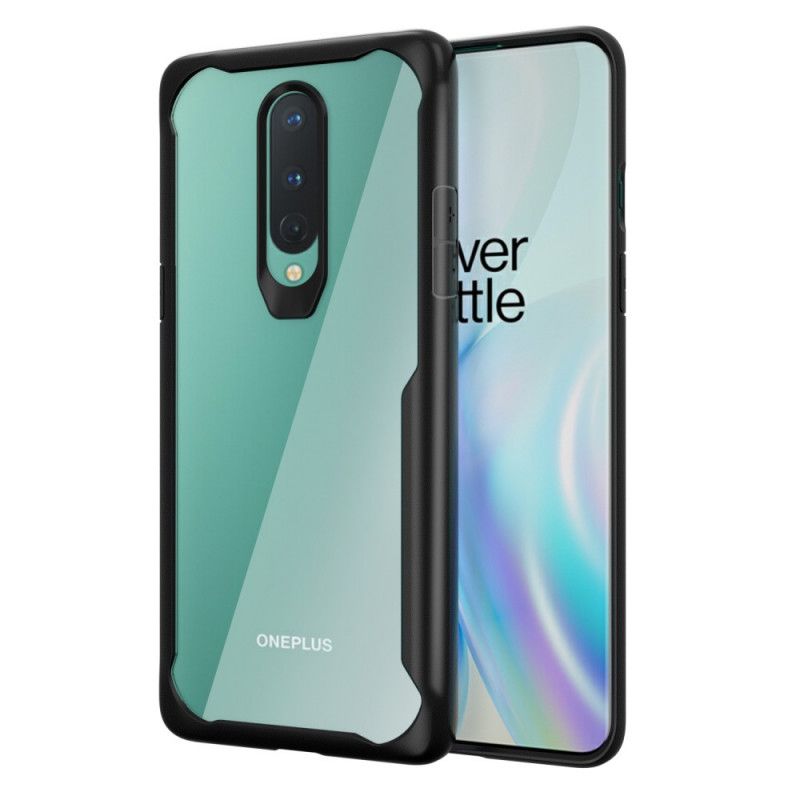 Futerały OnePlus 8 Czerwony Czarny Hybrydowe Fazowane Krawędzie