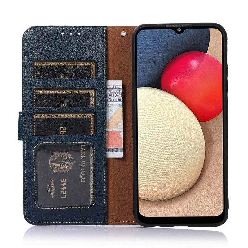 Etui Folio Do Iphone 13 Pro Styl Litchi Rfid Khazneh