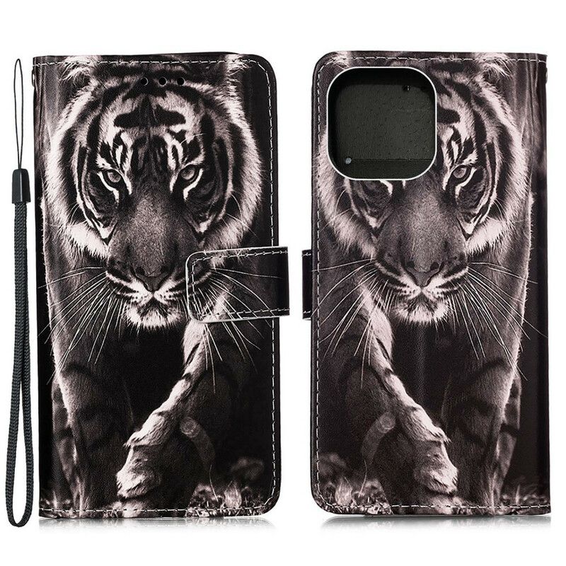 Etui Folio Iphone 13 Pro Nocny Tygrys